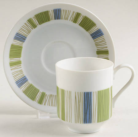 Tropicana Flat Cup & Saucer Set