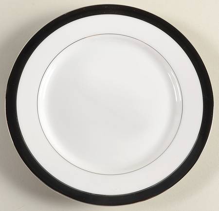 Tuxedo Bread & Butter Plate