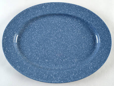 Ultrastone Country Blue 15" Oval Serving Platter