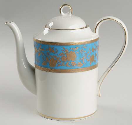 Victorian Blue Coffee Pot & Lid
