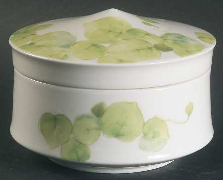 Water Lilies Peach Sugar Bowl & Lid
