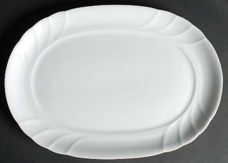 Wedding Band Gold 14" Oval Serving Platter