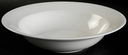 White Crocus 9" Round Vegetable Bowl