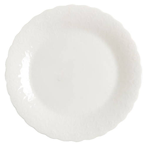 White Silk Bread & Butter Plate