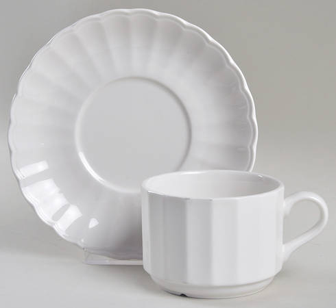 Yardley Flat Cup & Saucer Set by Mikasa