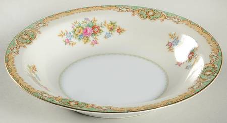 Green Traditional Rim Soup Bowl