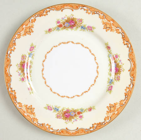 Tan Traditional Salad Plate