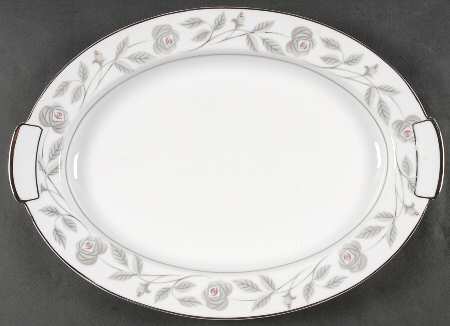 Woodrose 16" Oval Serving Platter