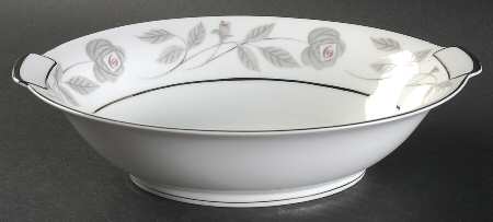 Woodrose 10" Oval Vegetable Bowl
