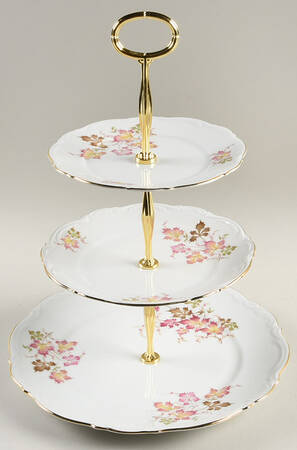 Autumn Leaves 13 7/8"-14 1/4" 3-Tiered Serving Tray(DP,SP,BB) HC