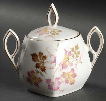 Autumn Leaves Mini Sugar Bowl & Lid