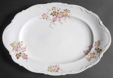 Autumn Leaves 16" Oval Serving Platter