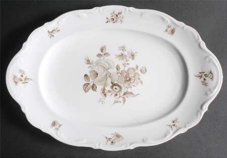 Charming Barbara 14" Oval Serving Platter