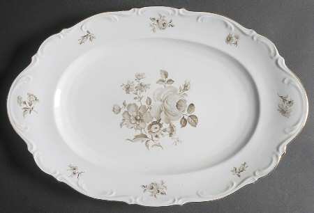 Charming Barbara 16" Oval Serving Platter