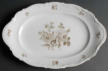 Charming Barbara 12" Oval Serving Platter