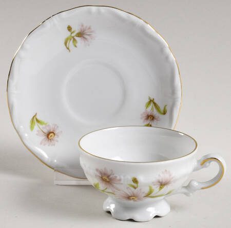 Daisy Bell Footed Demitasse Cup & Saucer Set