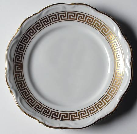 Golden Key Salad Plate by Mitterteich