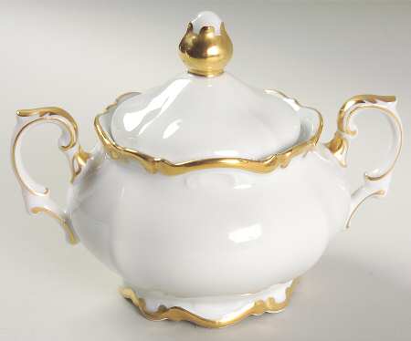 Golden Lark Sugar Bowl & Lid