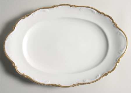 Golden Lark 14" Oval Serving Platter