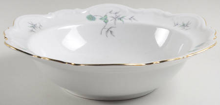 Green Ming (9901, Gold Trim) 9" Round Vegetable Bowl