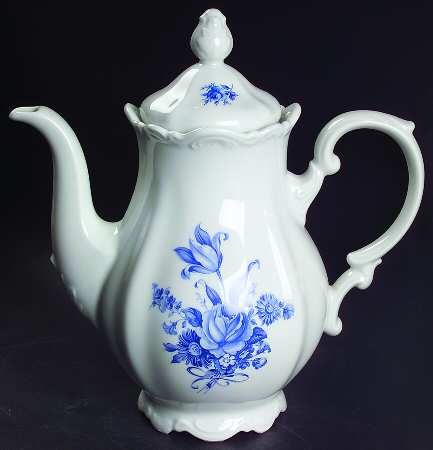 Meissen Blue Coffee Pot & Lid