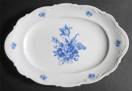 Meissen Blue 15" Oval Serving Platter