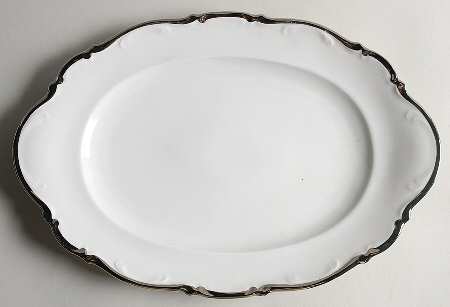 Platinum Princess 16" Oval Serving Platter