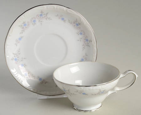 Springtime Footed Cup & Saucer Set