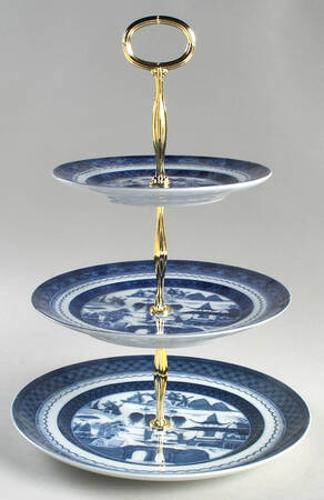 Canton 13 7/8"-14 1/4" 3-Tiered Serving Tray(DP,SP,BB) HC
