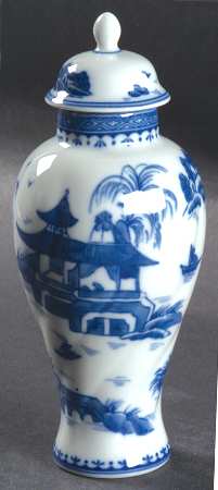 Canton Small Covered Jar & Lid