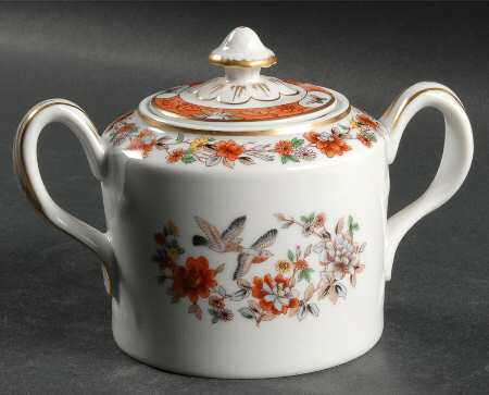 Magnolia & Birds Sugar Bowl & Lid