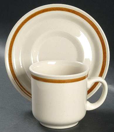 Trellis Blossom Flat Cup & Saucer Set