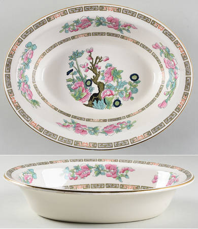 Indian Tree 9" Oval Vegetable Bowl by Morley Fox & Company