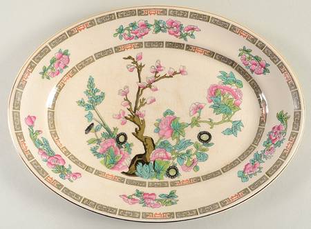 Indian Tree 11" Oval Serving Platter by Morley Fox & Company
