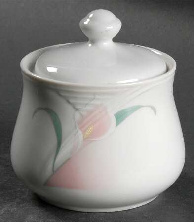 Ballerina Mauve Sugar Bowl & Lid