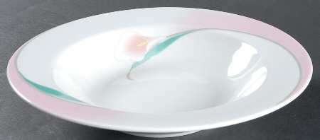 Ballerina Mauve Rim Soup Bowl