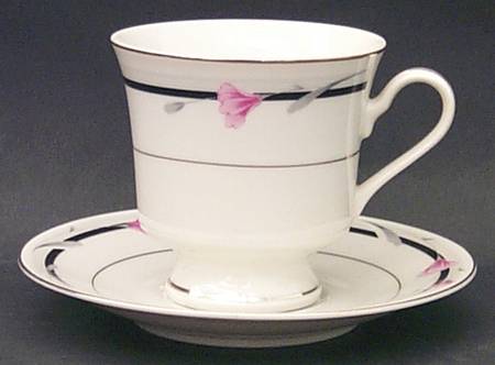 Colleen Footed Cup & Saucer Set by MSC