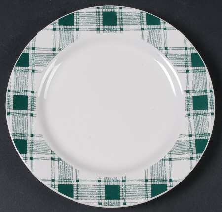 Checks Green Salad Plate