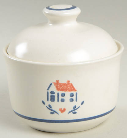 House Sugar Bowl & Lid