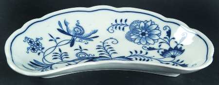 Blue Onion (Oval Backstamp) Bone Dish