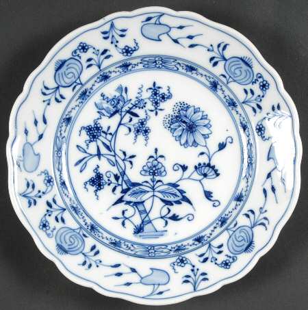 Blue Onion (Oval Backstamp) Dessert/Pie Plate