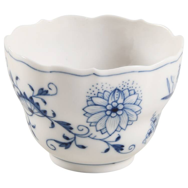 Blue Onion ("Sword" Backstamp) Open Sugar Bowl by Meissen (Germany)