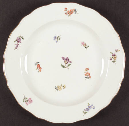 Scattered Flowers ("X" Backstamp) by Meissen (Germany)