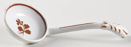 Tea Leaf Gravy Ladle Solid Piece