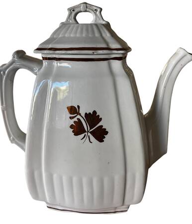 Tea Leaf Coffee Pot & Lid