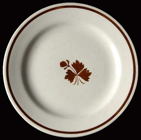 Tea Leaf Bread & Butter Plate