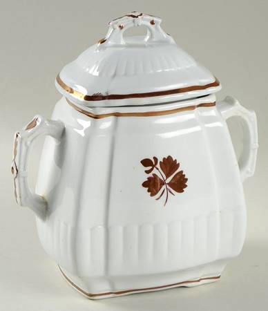 Tea Leaf Sugar Bowl & Lid