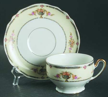 Locarno Footed Cup & Saucer Set