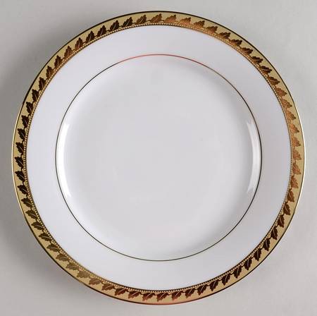 Golden Leaf Salad Plate