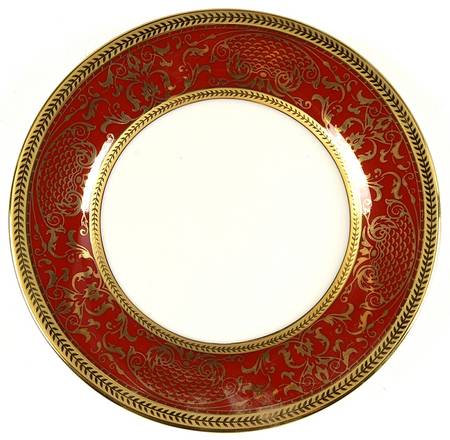 Pompadour Ruby Bread & Butter Plate
